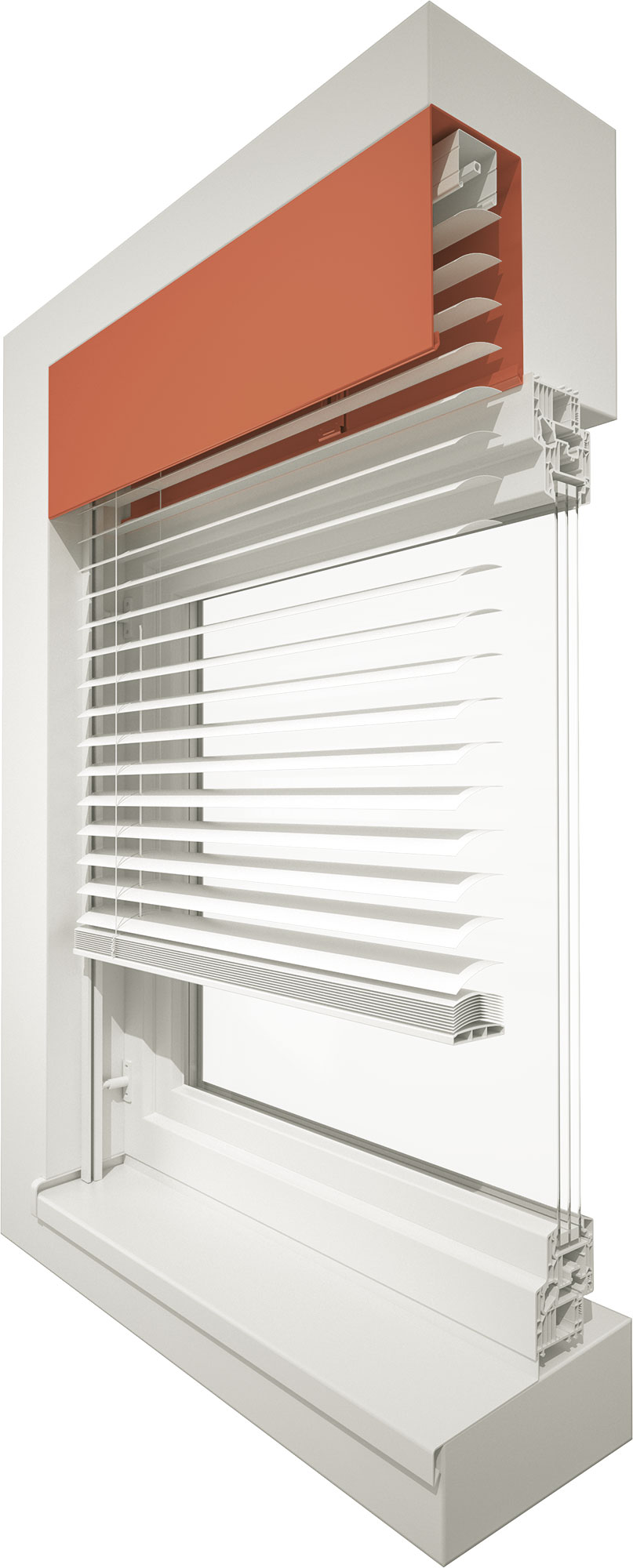 Fassaden-Raffstore, Aufständervariante (F 80)