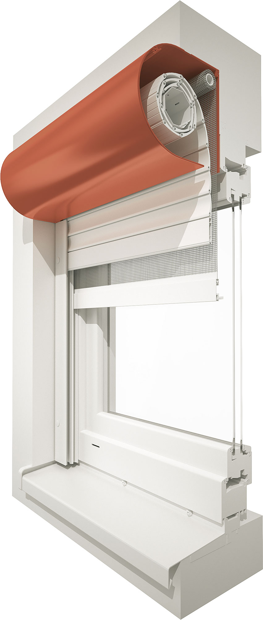 Vorbaurollladen stranggepresst, rund (A9, MY 442)