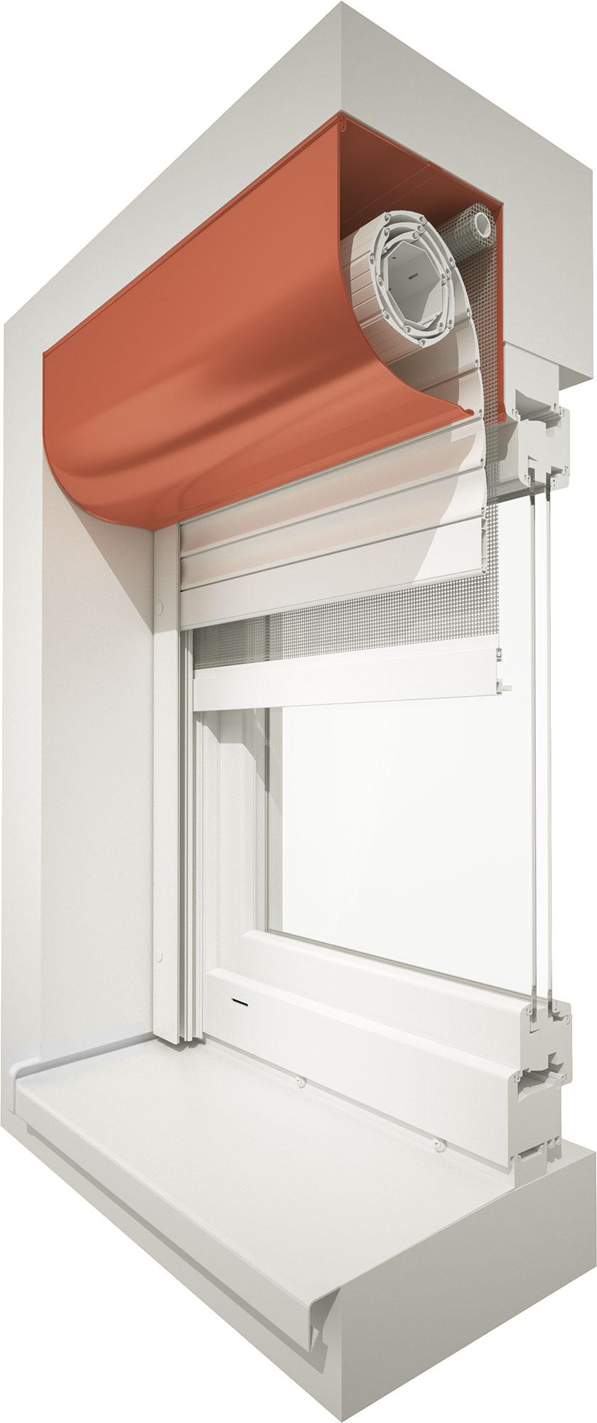 Vorbaurollladen rollgeformt, rund und viertelrund (M 521, KM 521)