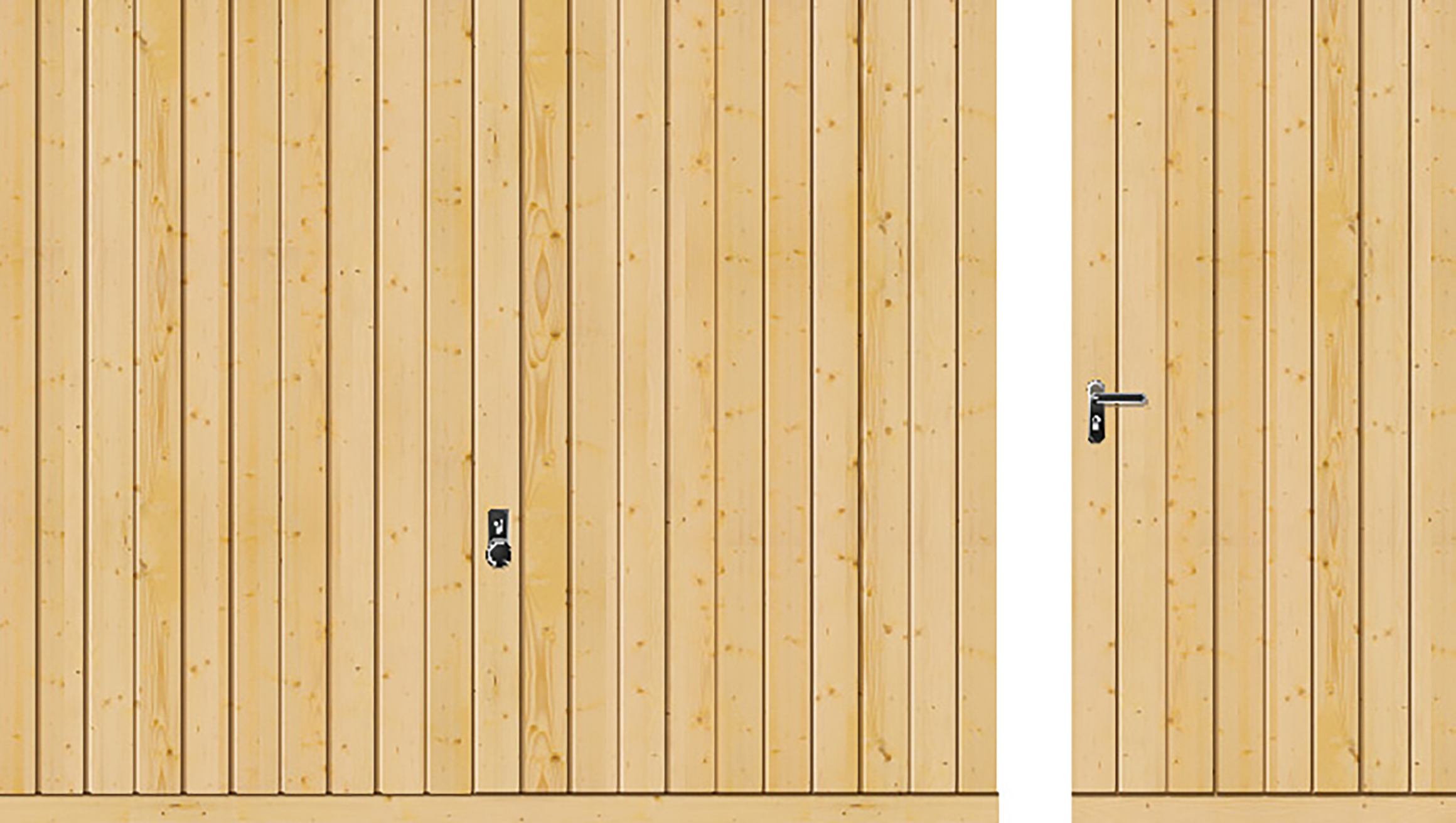 Schwingtore Massivholz