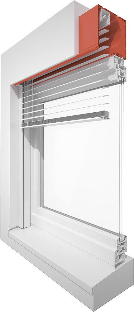 AK-Miro Plus PVC-Aufsatzkasten Raffstore