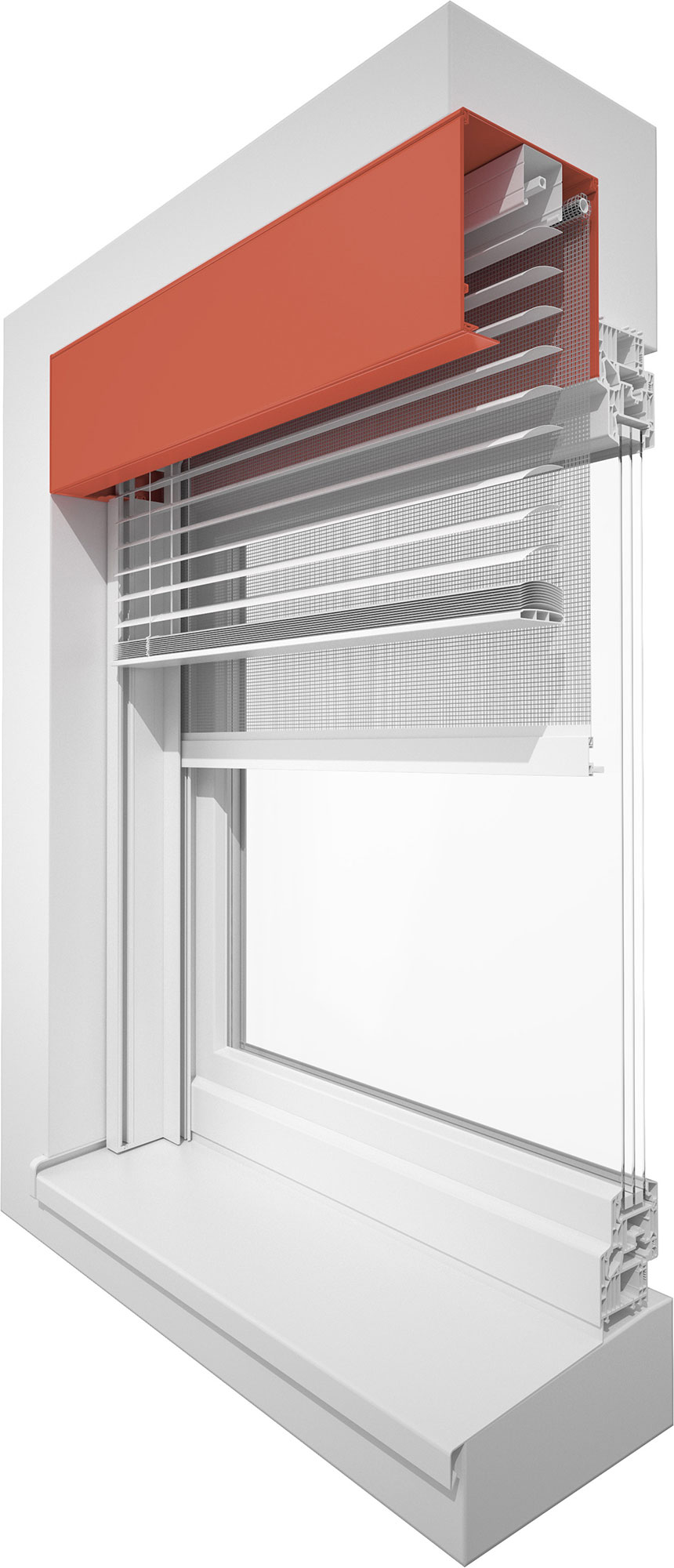 Vorbaurollladen rollgeformt, 20°/45°/90° (M 317,  KM 317)