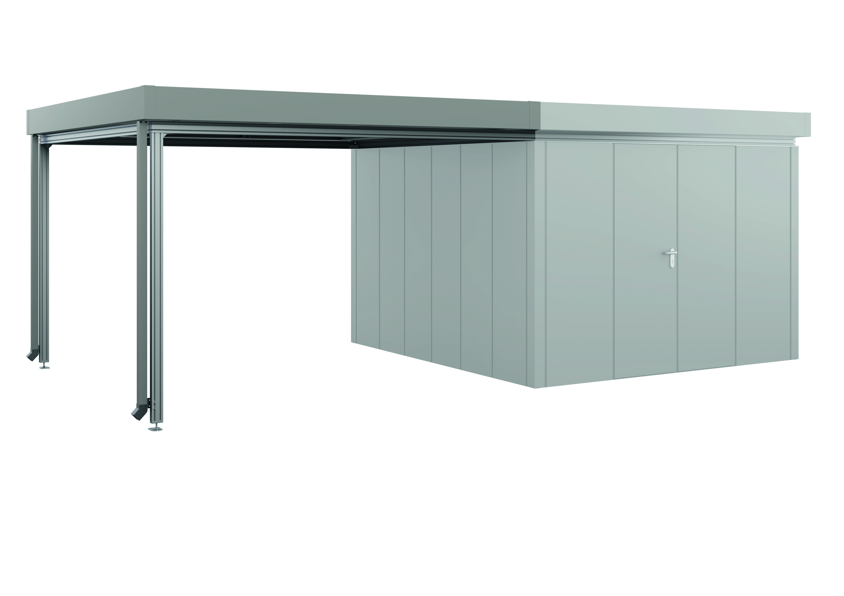 Basic PRO Gerätehaus Flachdach mit Lounge BFDV 11 (2.100)