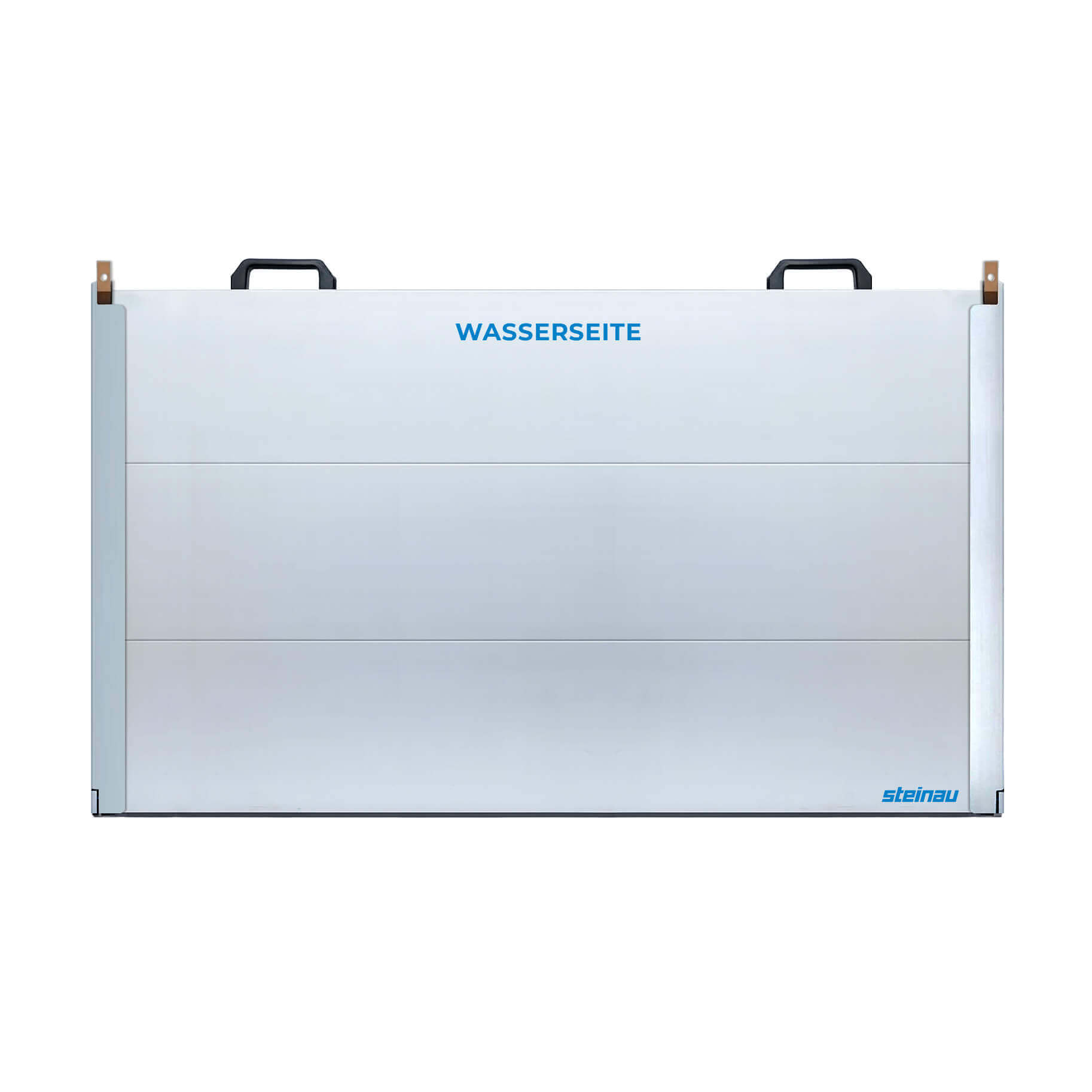 Hochwasserschutz - Wand aus Aluminium (Einbau vor der Öffnung)