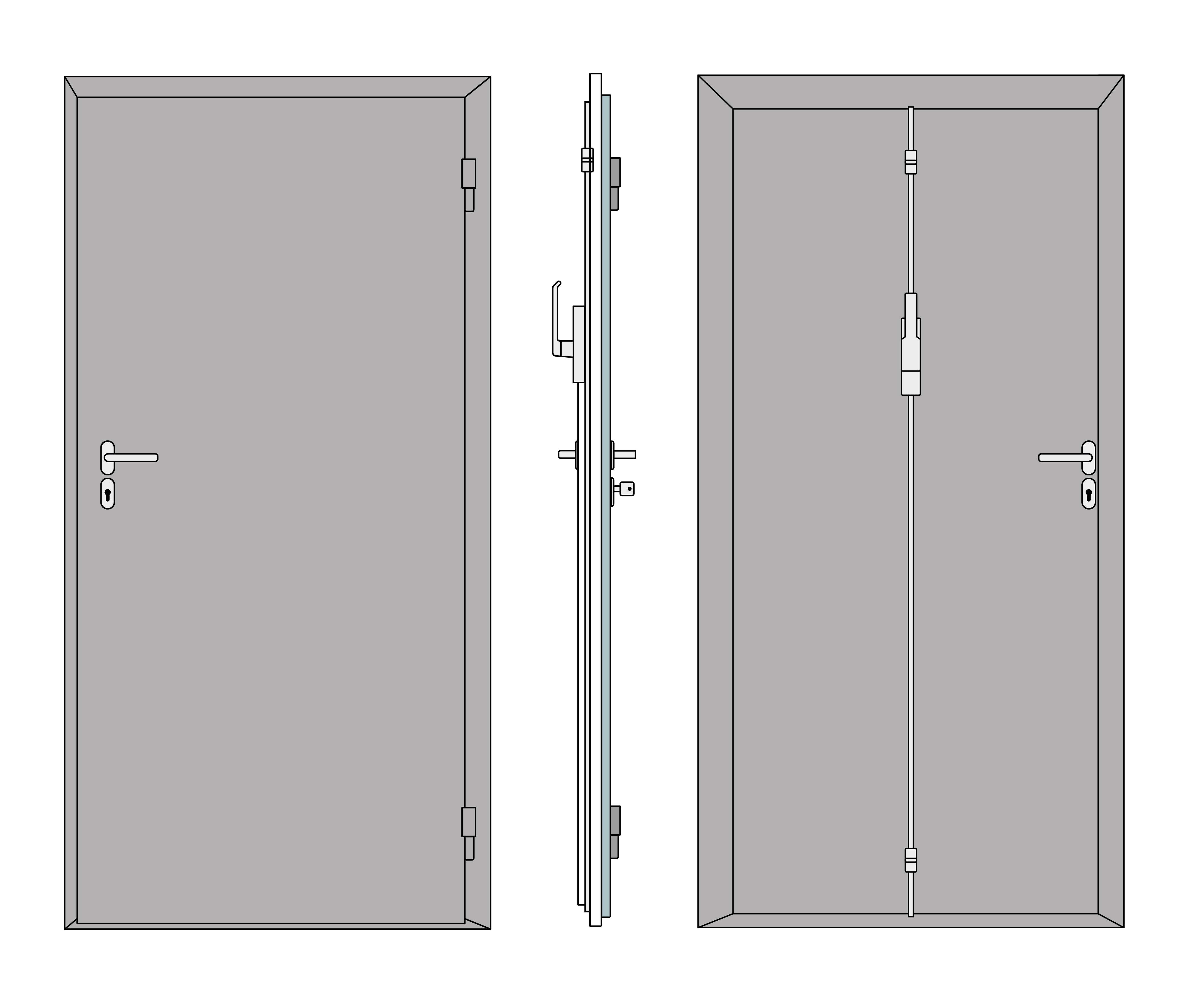 Hochwasserschutz - Stahltür (Variante 2)