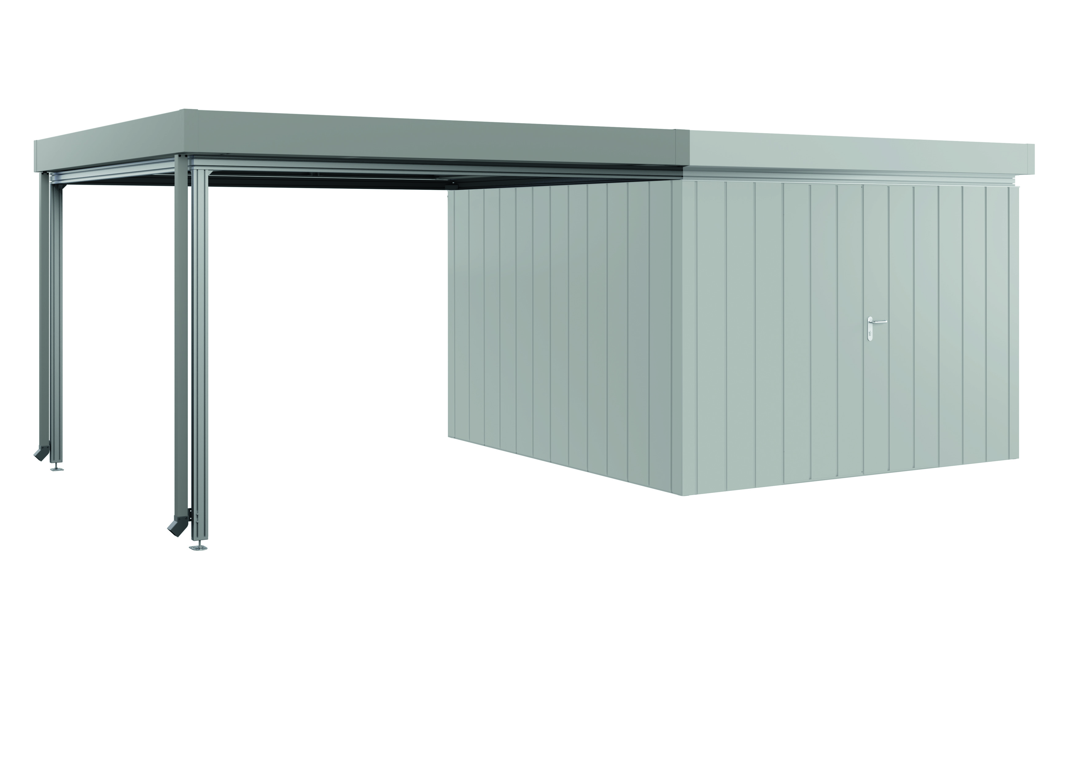 Basic PRO Gerätehaus Flachdach mit Lounge BFDV 11 (2.100)